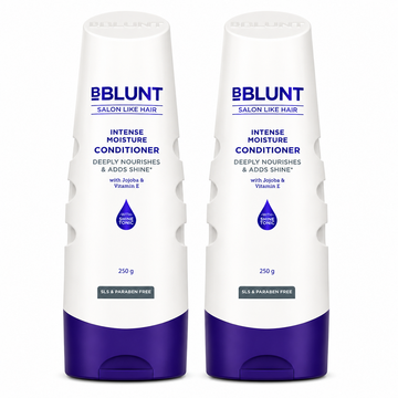 Intense Moisture Conditioner with Vitamin E & Jojoba for Dry & Frizzy Hair - 250 g(Pack of 2)