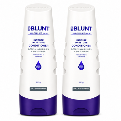 Intense Moisture Conditioner with Vitamin E & Jojoba for Dry & Frizzy Hair - 250 g(Pack of 2)
