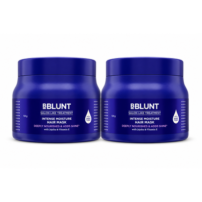 Intense Moisture Hair Mask with Jojoba Oil & Vitamin E for Nourished & Shiny Hair- 120 g(Pack of 2)