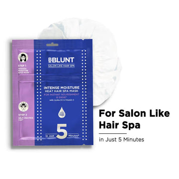 Intense Moisture Heat Hair Spa Mask with Jojoba Oil & Vitamin E for Salon-Like Hair Spa at Home - 70 g