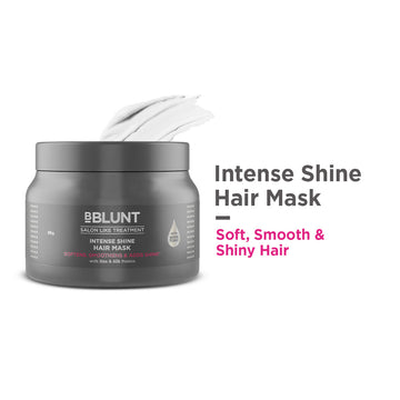 Intense Shine Hair Mask with Rice & Silk Protein for Softer, Smoother & Shinier Hair - 250 g