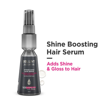 Intense Shine Hair Serum with Rice & Silk Protein for 10X Shinier Hair for upto 72 hours* - 70 ml