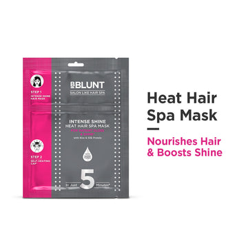 Intense Shine Heat Hair Spa Mask with Rice & Silk Protein for Salon-Like Hair Spa at Home - 70 g