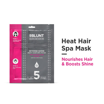 Intense Shine Heat Hair Spa Mask with Rice & Silk Protein for Salon-Like Hair Spa at Home - 70 g