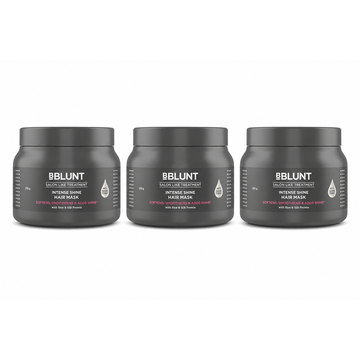 Intense Shine Hair Mask with Rice & Silk Protein for Softer, Smoother & Shinier Hair - 250g(Pack of 3)