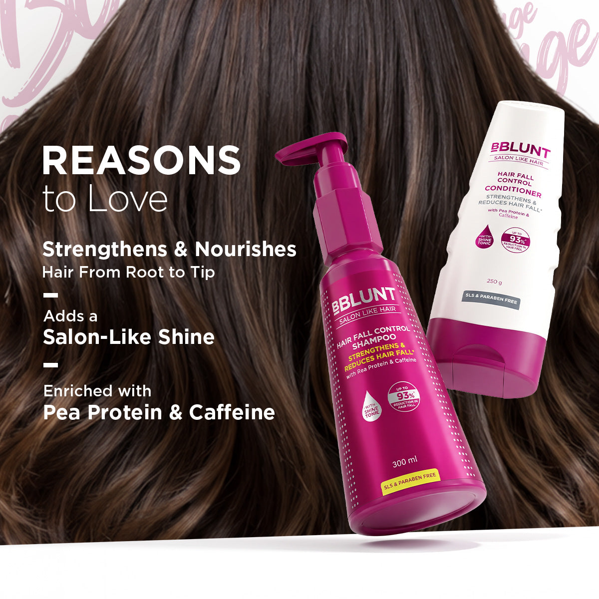 Hair Fall Control Shampoo & Conditioner Combo for Stronger Hair