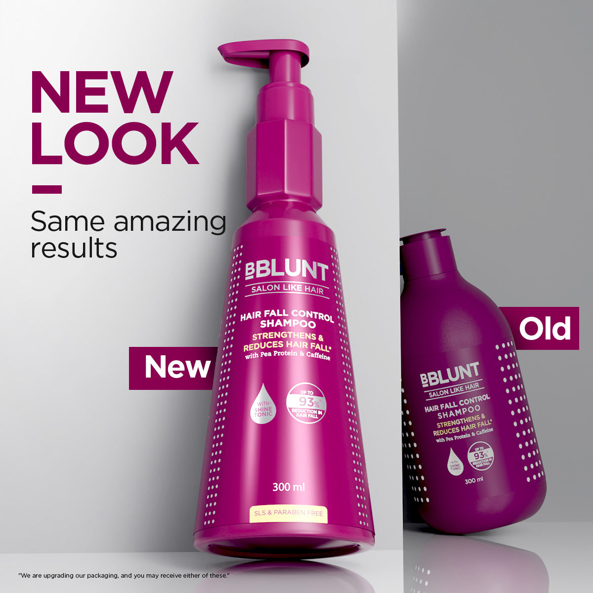 Hair Fall Control Shampoo with Pea Protein & Caffeine for Stronger Hair - 300 ml(Pack of 3)