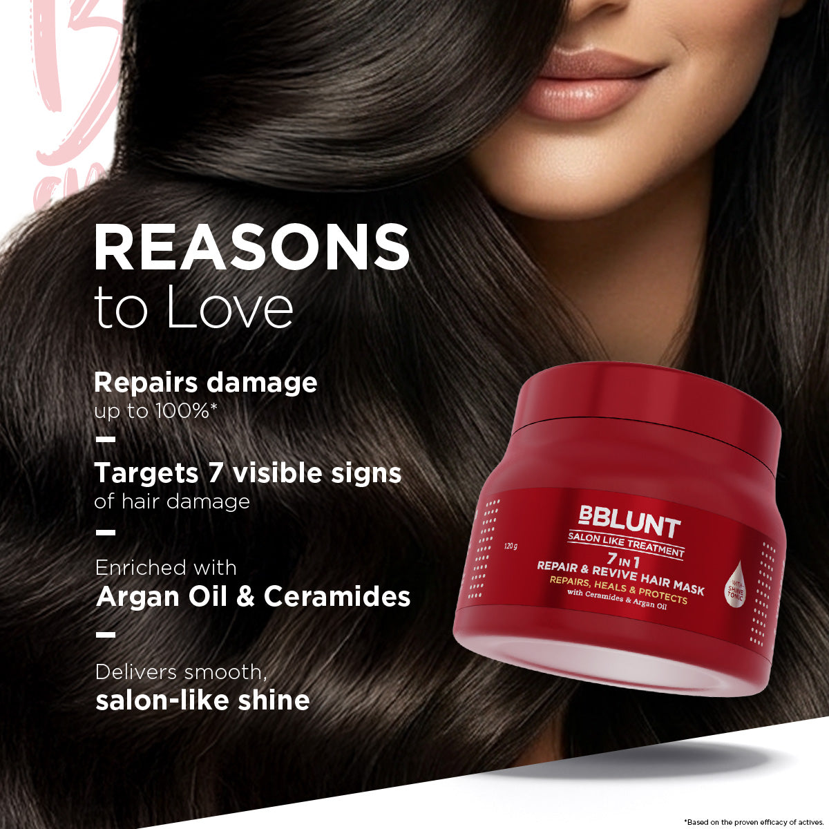 7 in 1 Repair & Revive Hair Mask for Up to 100% Damage Repair* - 120g(Pack of 2)