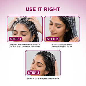 Hair Fall Control Shampoo & Conditioner Combo for Stronger Hair