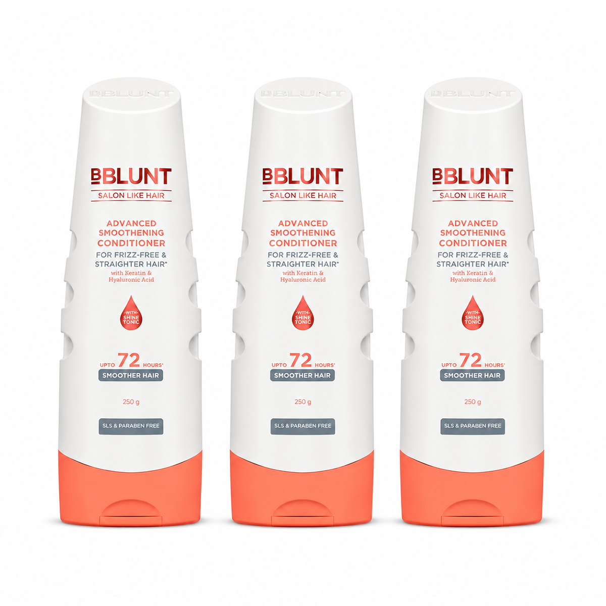Advanced Smoothening Conditioner with Keratin & Hyaluronic Acid - 250 g(Pack of 3)