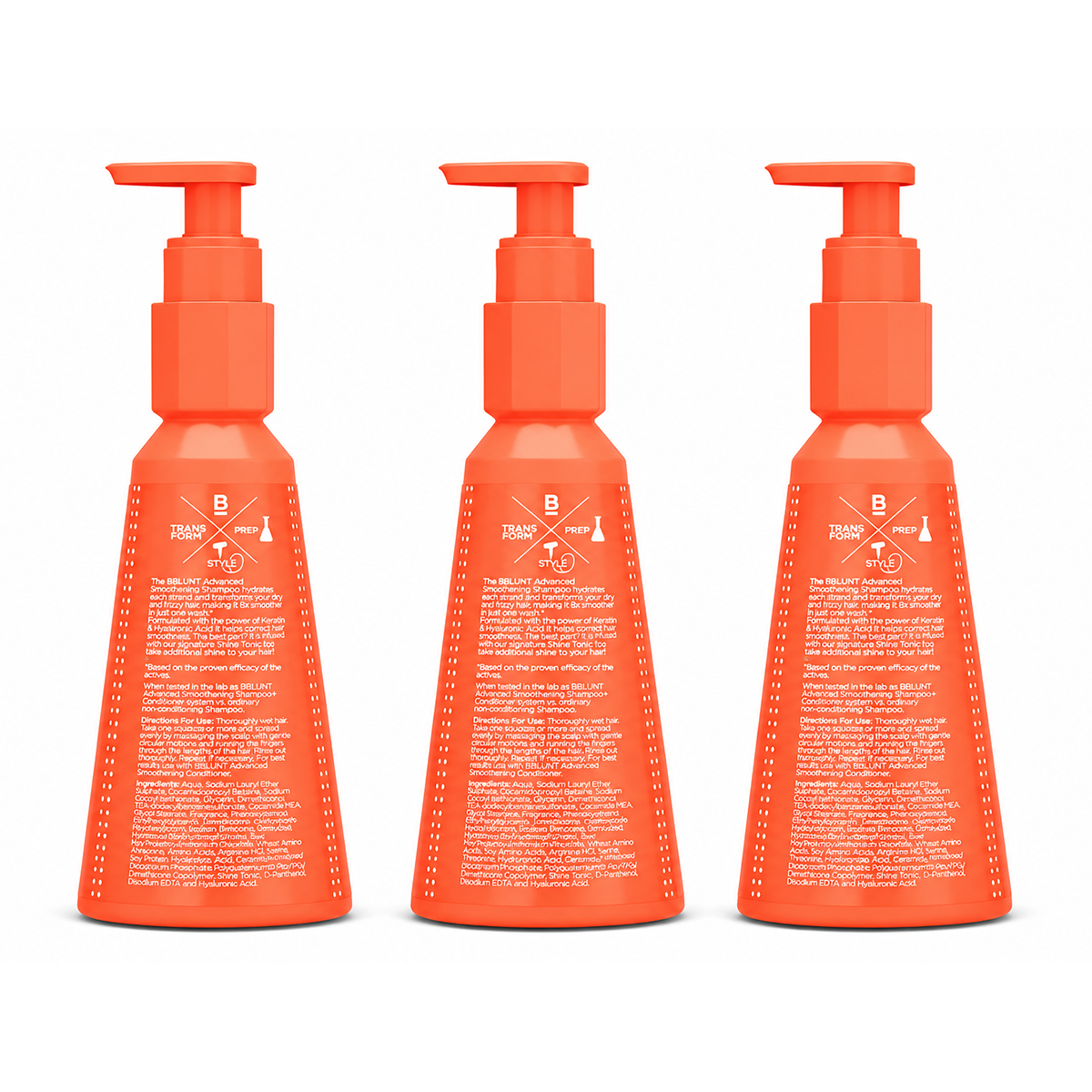 Advanced Smoothening Shampoo with Keratin & Hyaluronic Acid - 300ml(Pack of 3)