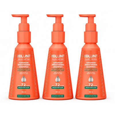 Advanced Smoothening Shampoo with Keratin & Hyaluronic Acid - 300ml(Pack of 3)