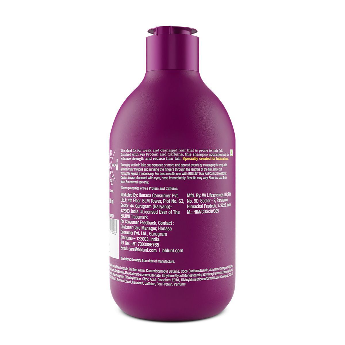 Hair Fall Control Shampoo with Pea Protein & Caffeine for Stronger Hair - 300 ml