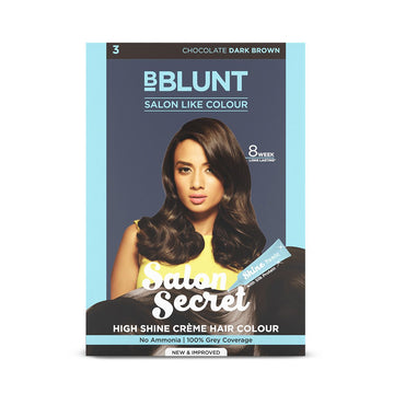 Salon Secret High Shine Crème Hair Colour - Chocolate Dark Brown - 152 ml