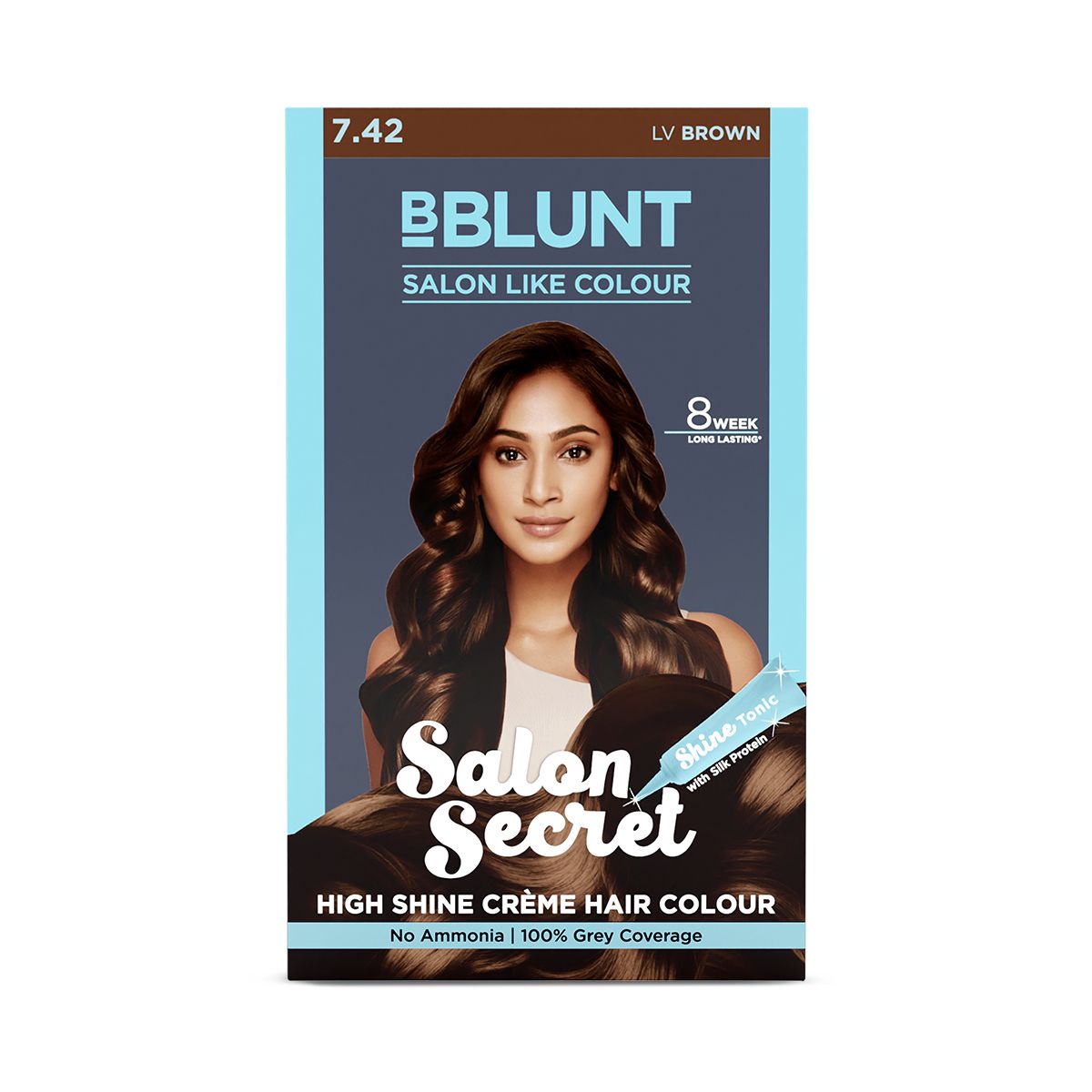 Salon Secret High Shine Crème Hair Colour LV Brown 50g + 50ml + 8ml