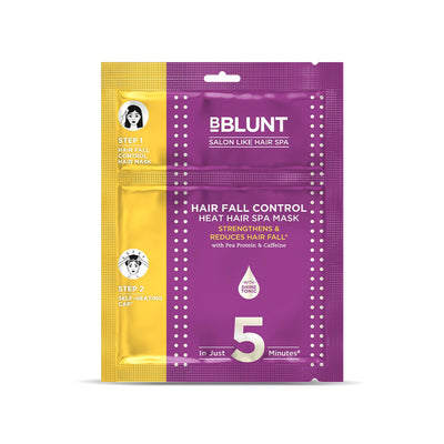 Hair Fall Control Heat Hair Spa Mask with Pea Protein & Caffeine for Salon-Like Hair Spa at Home - 70 g