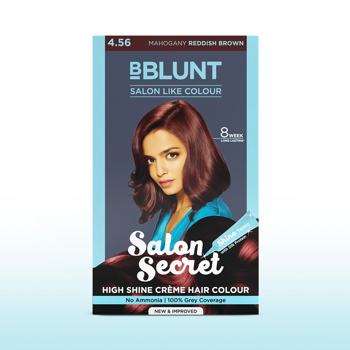 Salon Secret High Shine Crème Hair Colour Mahogany Reddish Brown-100g