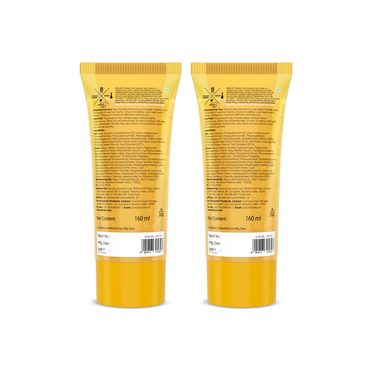 DREAM CURL 2-IN-1 GEL CREAM 160 ML(Pack of 2)