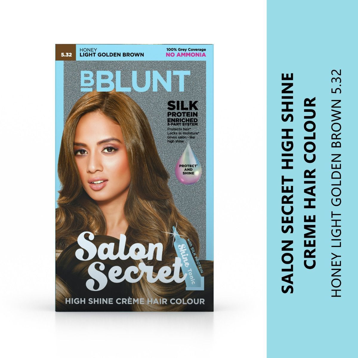 Salon Secret High Shine Crème Hair Colour - Honey Light Golden Brown - Pack of 2