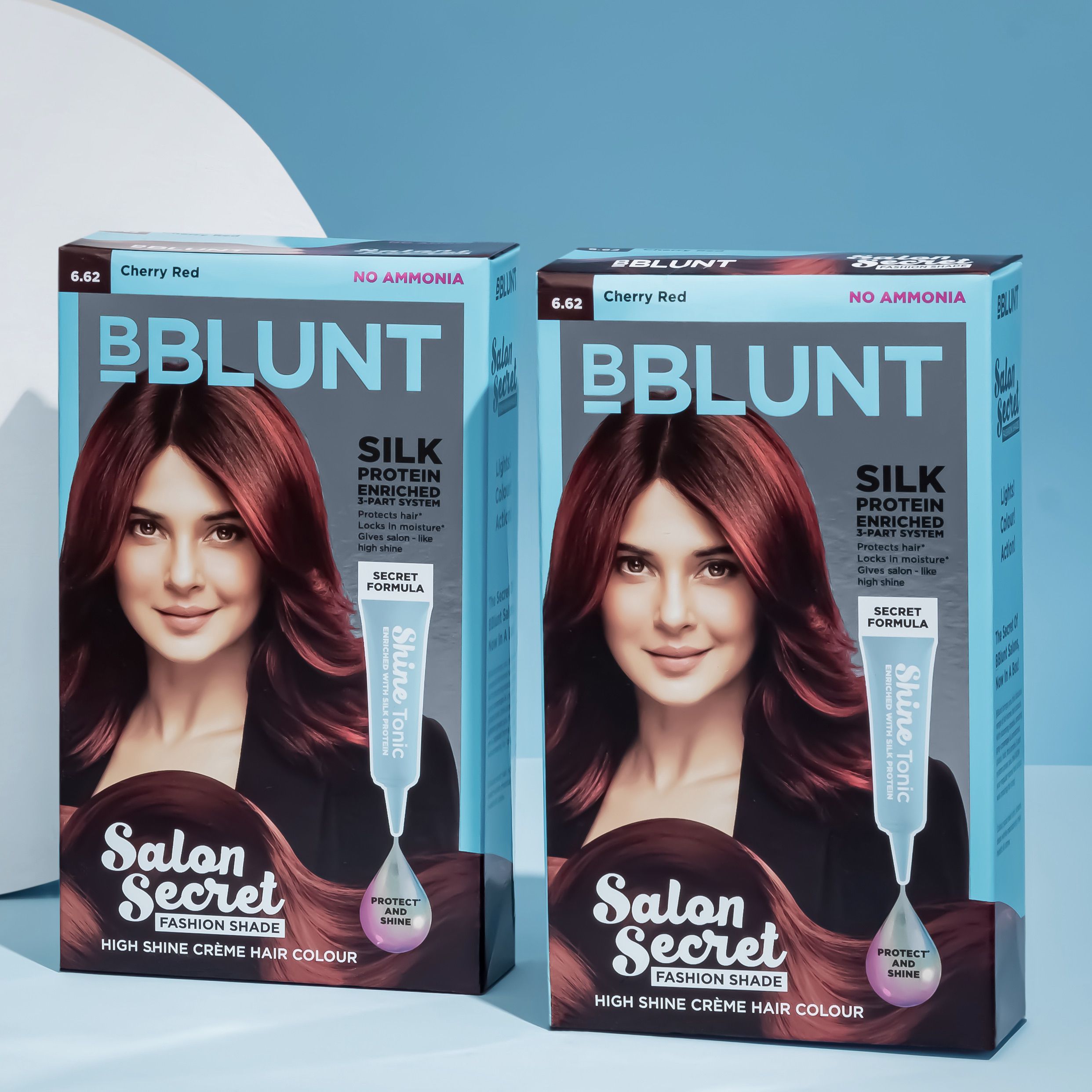 Salon Secret High Shine Crème Hair Colour - Cherry Red - Pack of 2