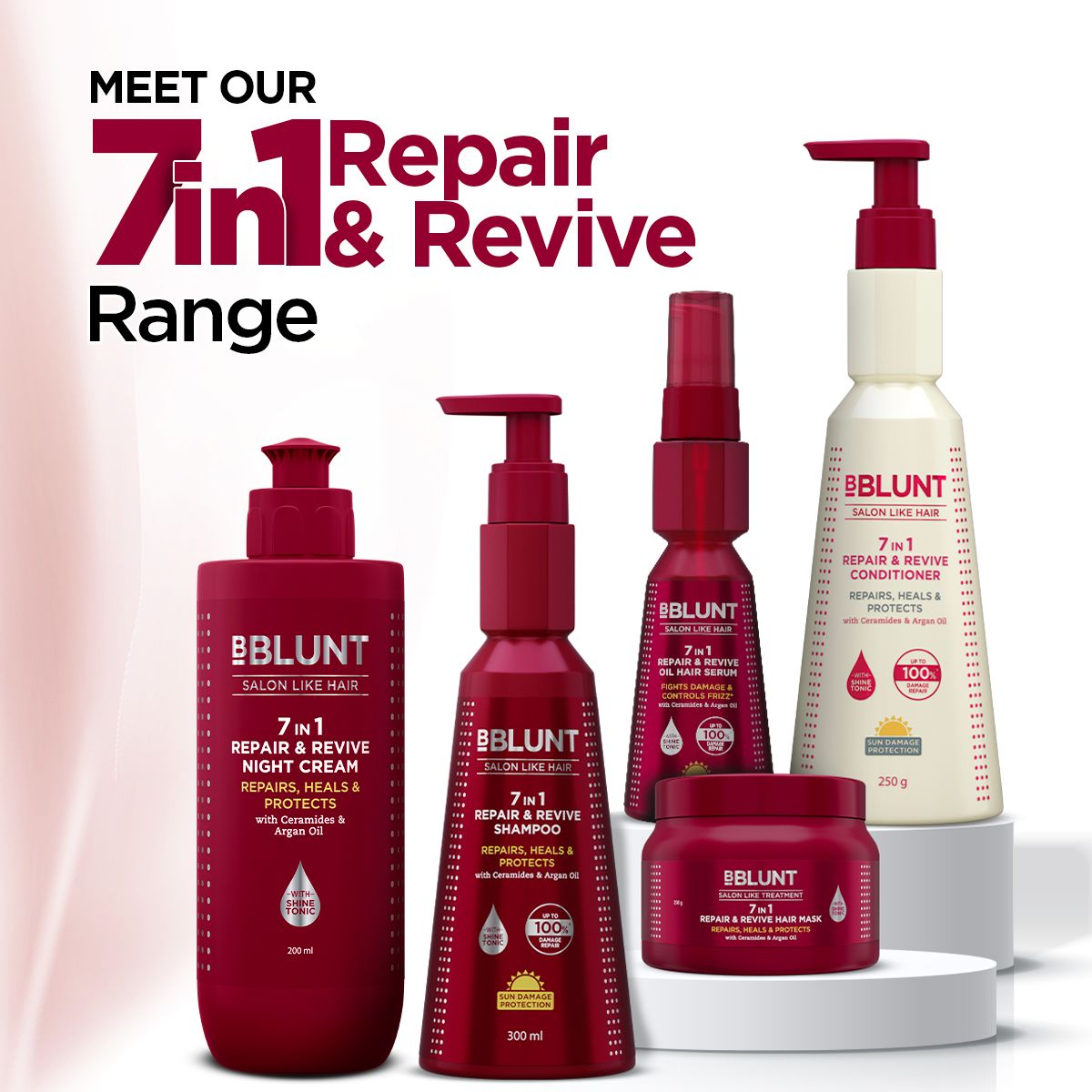 7 in 1 Repair & Revive Night Cream to Heal & Protect Hair Overnight - 200ml